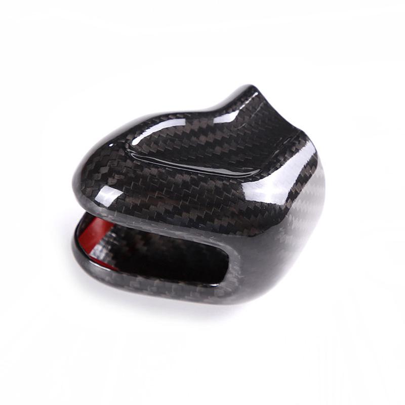 For Volvo XC60 XC90 S60 V60 S90 V90 S80L V40 Real Carbon Fiber Car Gear Shift Knob Head Cover Sticker Panel Trim Car Accessories