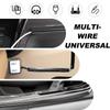 4PCS Car Concealed Wire Cover Management Automotive Power Cord Cover Adhesive Cable Hidden PVC Auto Split Sleeving Wire Cord