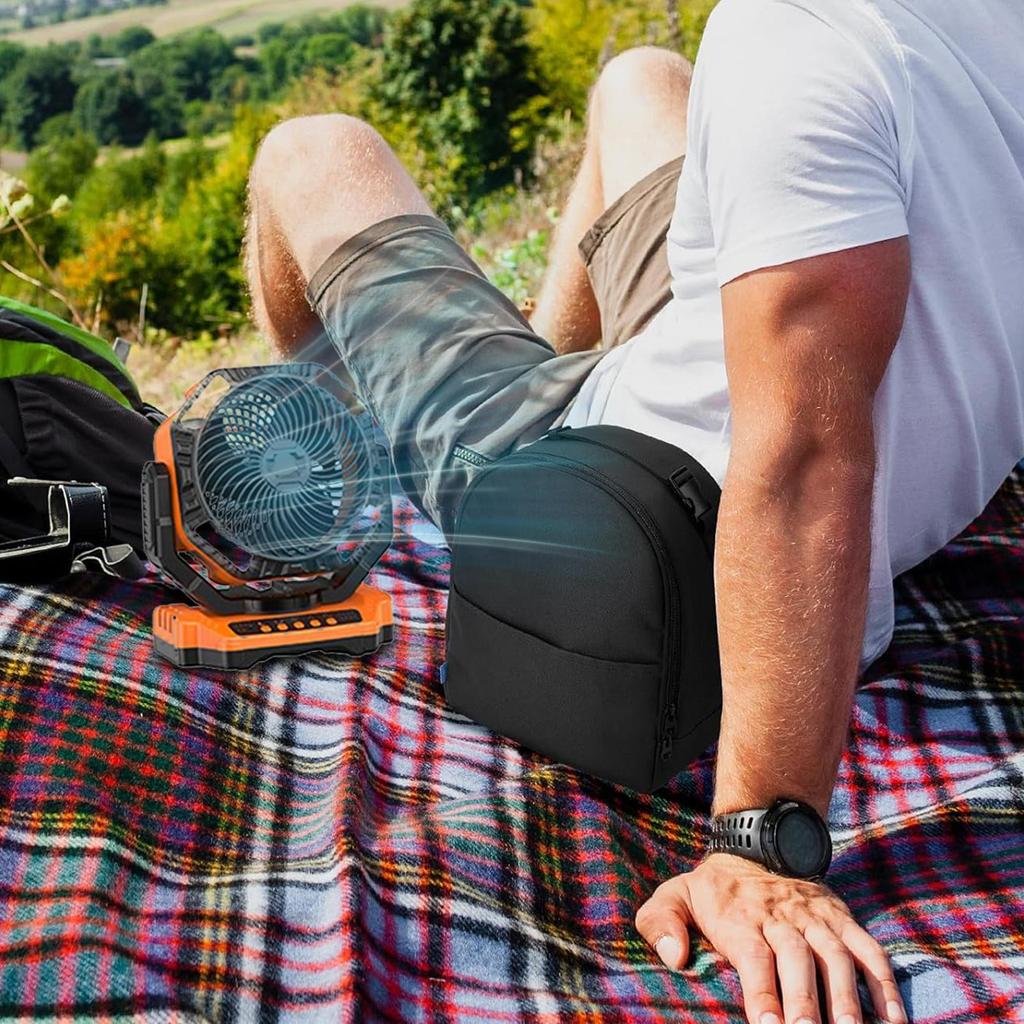 Carrying Case for Outdoor Fans Camping Fan Carry Bag Portable Fan Protective Case with Handle for Outside Camping Picnic