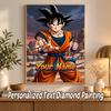 Dragon Ball Goku Custom Name Diamond Painting Personalized 5D Full Drill DIY Diamond Art Home Decor