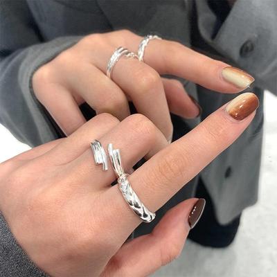S925 Sterling Silver Open Ring for Women - Stylish, Versatile, High-End Feel, Ideal for Index Finger, Japanese & Korean Inspiration.