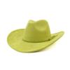 Vegan suede cowboy hat jazz panama hat unisex women's hat wide brim cowboy hat women's hat  cowboy hat