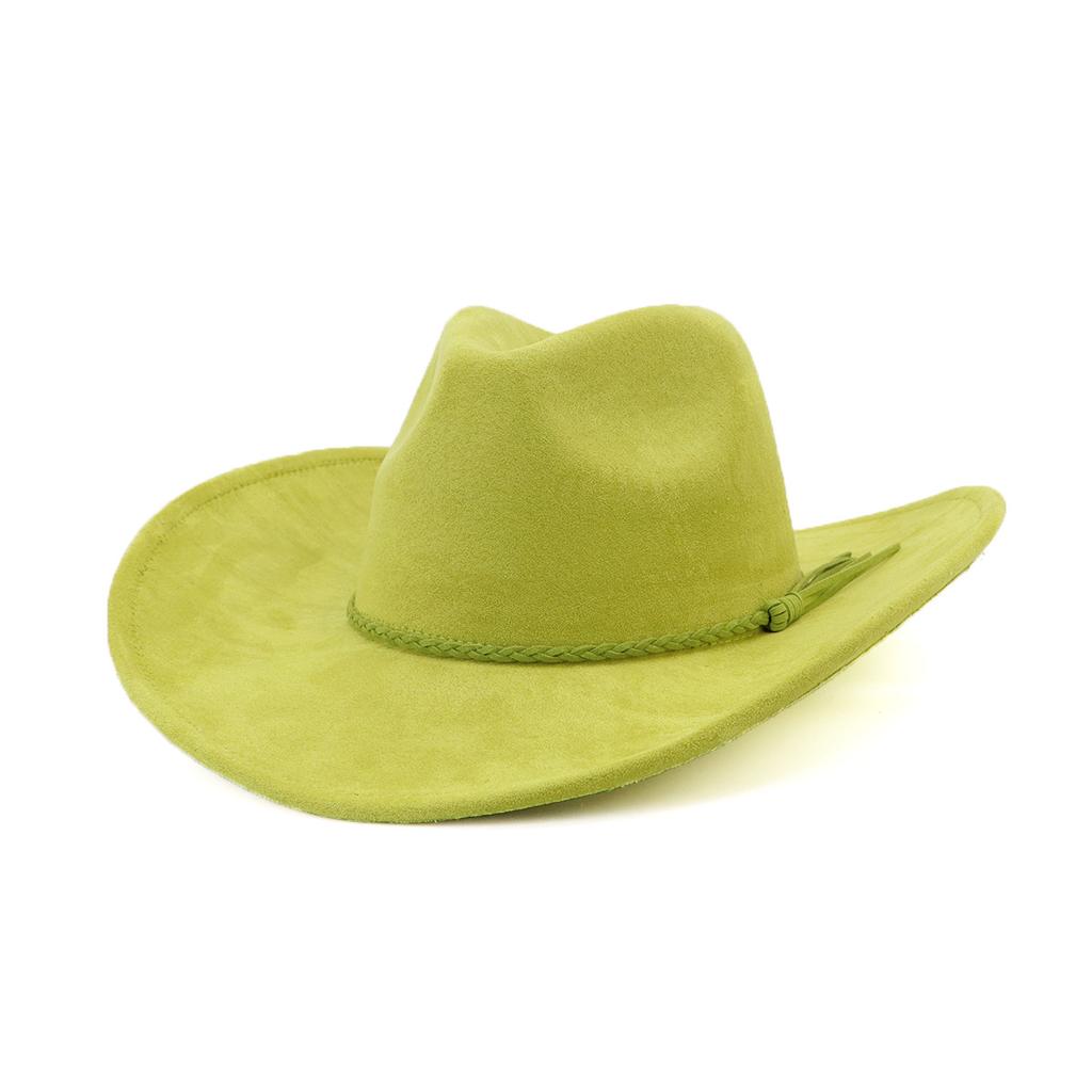 Vegan suede cowboy hat jazz panama hat unisex women's hat wide brim cowboy hat women's hat  cowboy hat