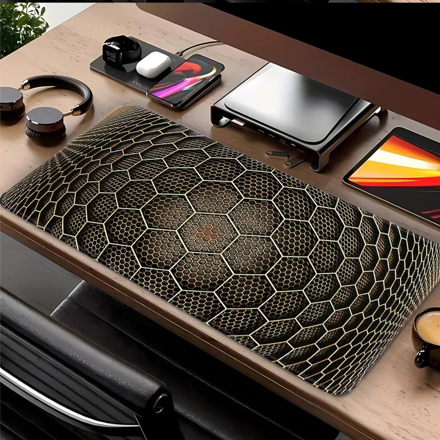 

rubber Mouse Pad Keyboard Mouse Pad Game Console Pad Computer Laptop Pad Desk accessories office Pad Brown-black Abstract 220x180x2mm