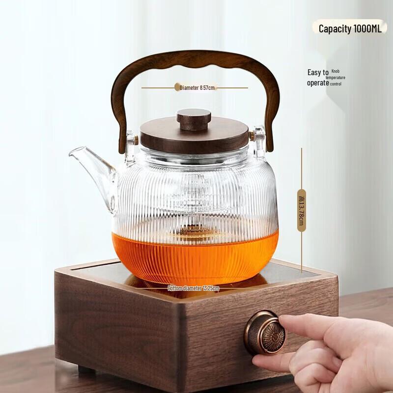 YIHUTEA Shanyii Glass Lifting Handle Tea Kettle