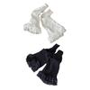 1 Pair Winter Calf Covers Lace Trim Knitted Anti-slip Solid Color Elastic Lolita