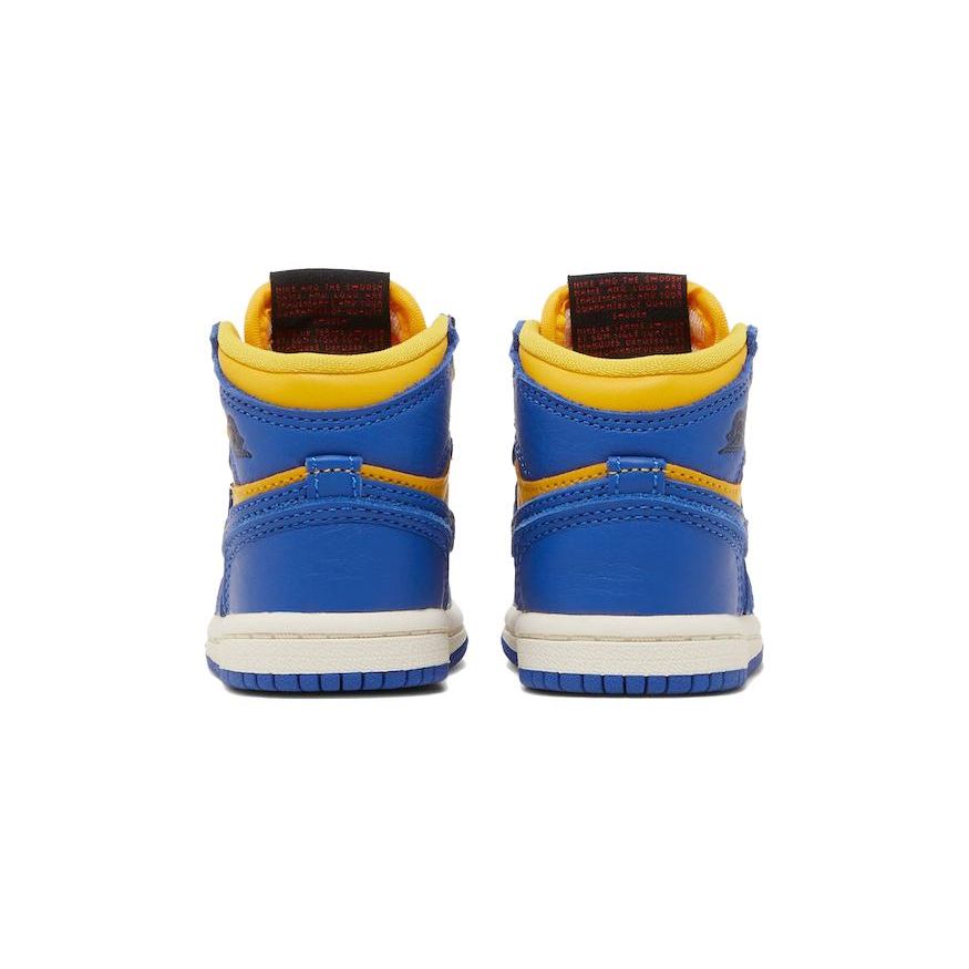 Air Jordan 1 Retro High OG TD Reverse Laney Baby Sneakers Yellow Varsity-Maize Game-Royal FD2598-700