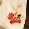 Cartoon Horse Plush Keychain Stuffed Pony Plush Pendant Cute Horse Year Key Ring  New Year Gift