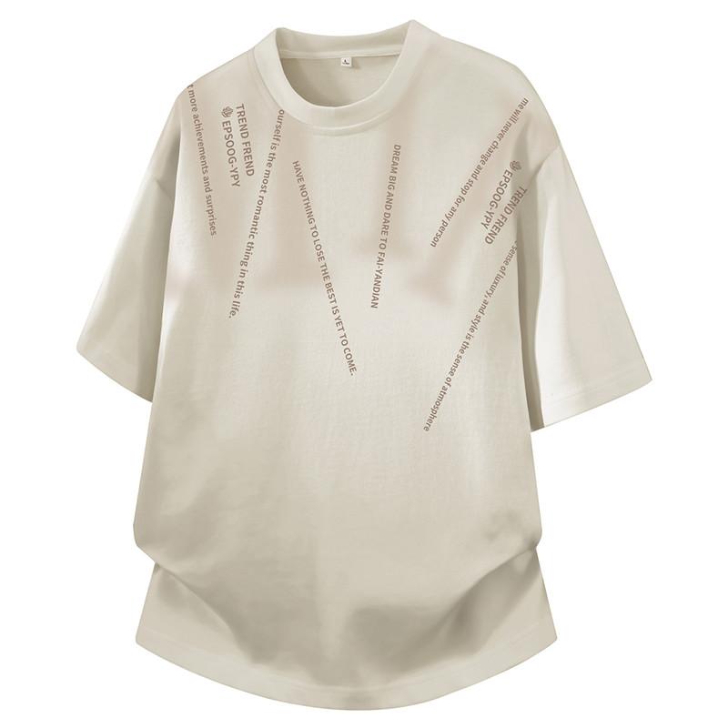 Short-sleeved T-shirt, Round Neck, Half-sleeved Bottoming Shirt, Plus Size Men's Top