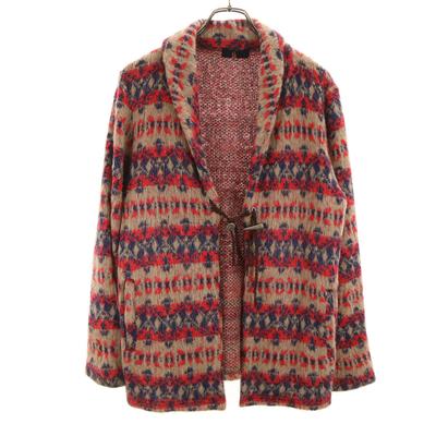 Ueno-shokai Made In Japan Overall Handle Long Sleeve Shawl Collar Knit Cardigan Men's Used