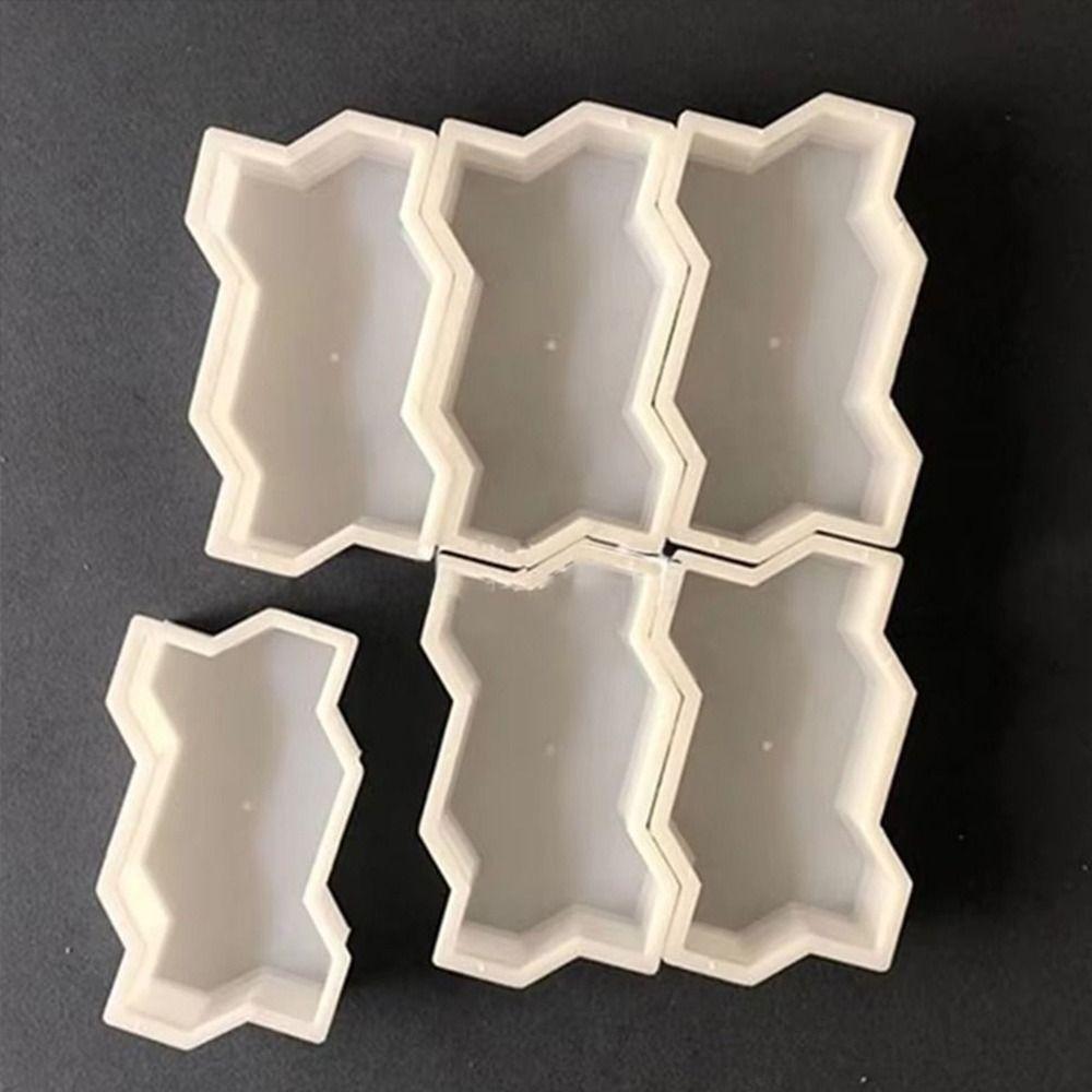 1 Adet Plastik Basamak Taşı Kaldırım Taşı Dalgalı Şekilli Yürüyüş Yolu Tuğla Kalıbı Çim Teras Bahçe İçin