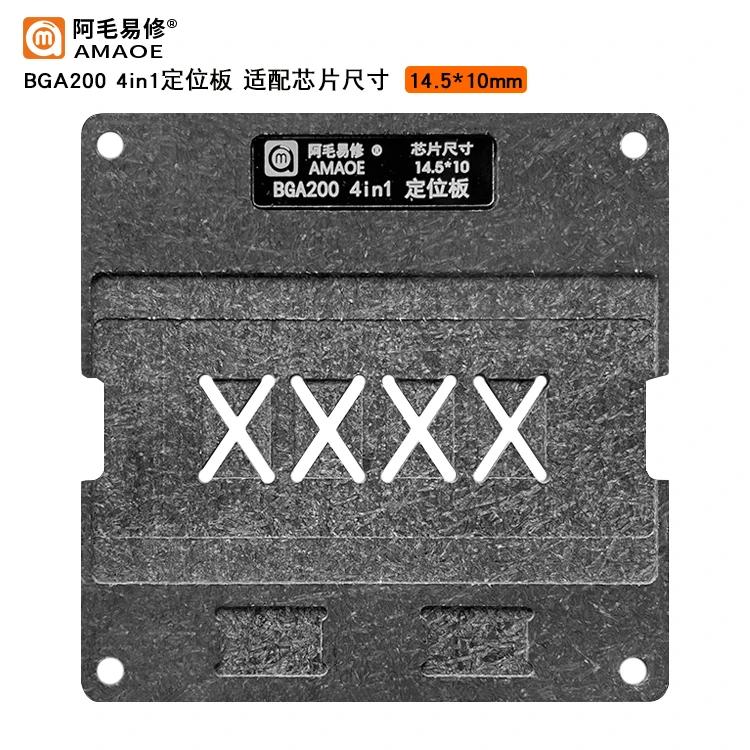 4-in-1 BGA Reballing Schablonen-Kits Für LPDDR4/LPDDR4X/BGA200 Direktheizschablone Zinnpflanzplattform