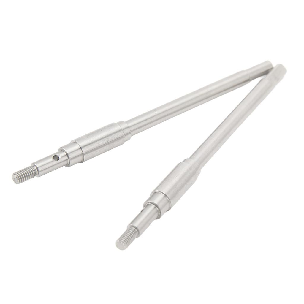 2pcs Stainless Steel RC Car Rear Axle Shaft for FMS 1/10 Explorer Mashigan for ATLAS Dachi Other RC Cars RC Parts Silver