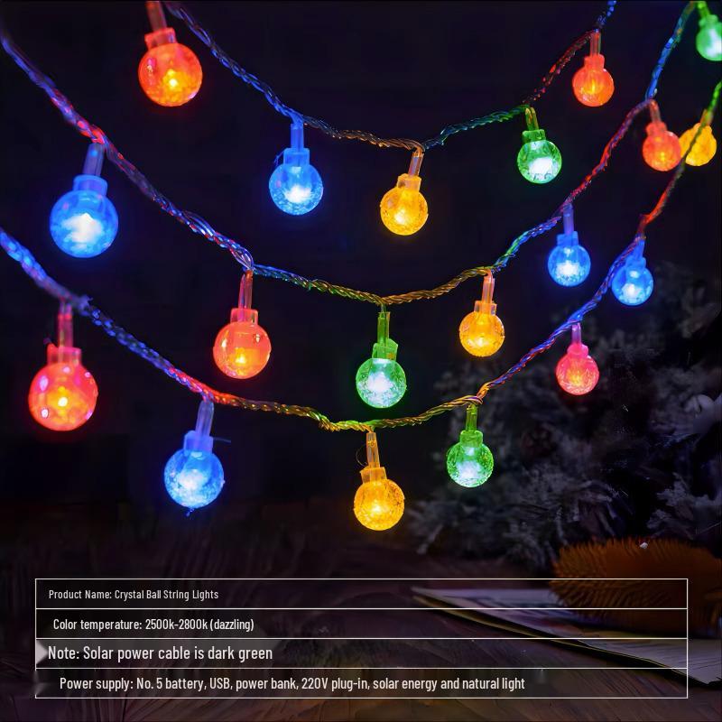 Solar LED Twinkling Star String Lights for Outdoor Camping, Tent, and Scene Arrangement Atmosphere.