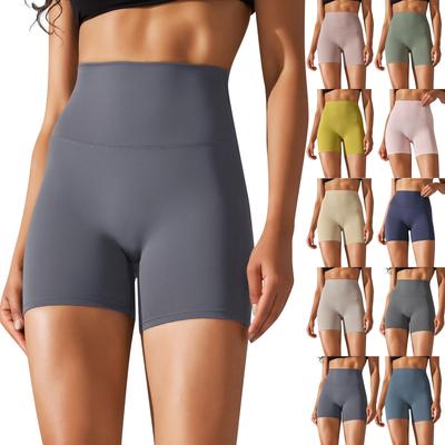 Shorts de Yoga para Mujer Ajustados de Cintura Alta Elásticos para Deporte y Fitness