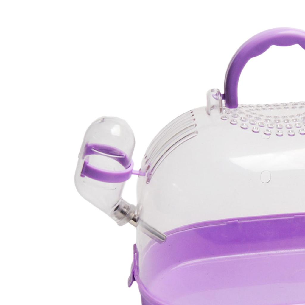 Hamster Carry Case Cage Hamster Accessories Travel Breathable Small Animal Carry Cage for Outdoor Hedgehog Mice Vacation Ferrets