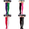 Colorful Over-the-knee Women's Socks For Parties And Holidays Friction-resistant Polyester Blend