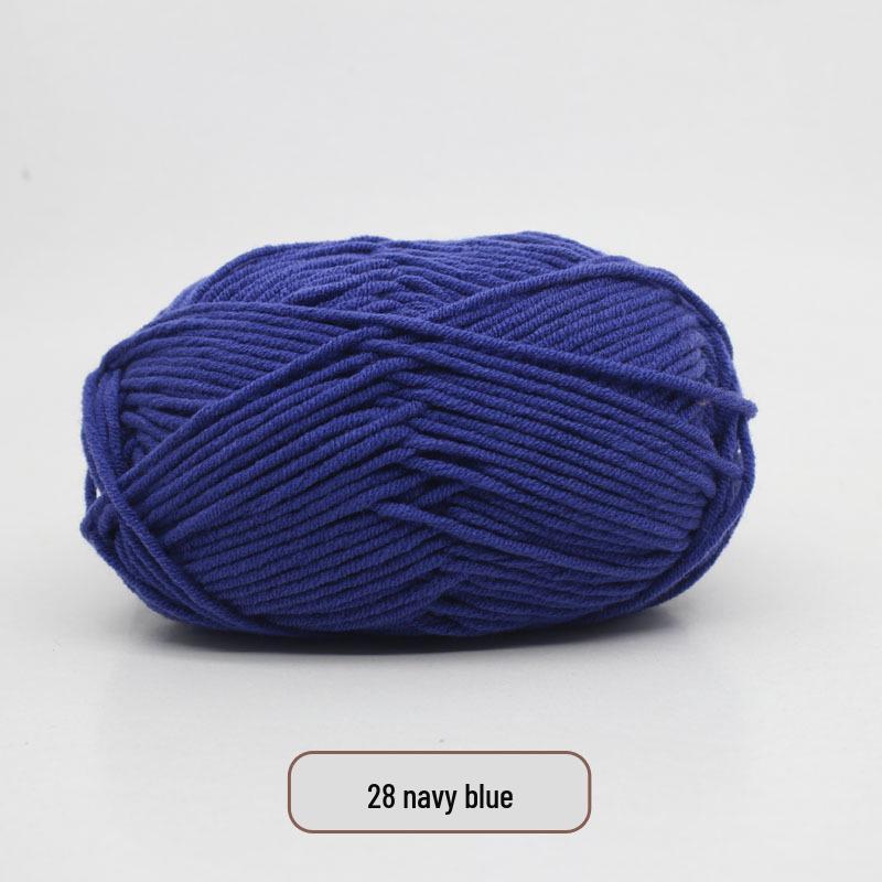 5-Strand Milk Cotton Yarn Scarf & Hand-Knitted Hat Yarn - Baby Soft, Medium Thickness, Free Shipping