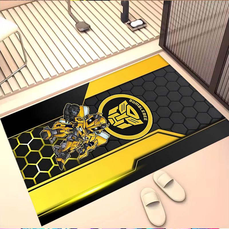Robot Print Rug, Washable Floor Carpet, For Entryway Dorm Laundry Room Office Study, Home Decor Birthday Christmas Gift