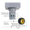 Medidor Digital multifunción de carril Din D48-2058 6 en 1 CA 50-300V voltímetro amperímetro pantalla LCD voltaje KWH medidor de energía