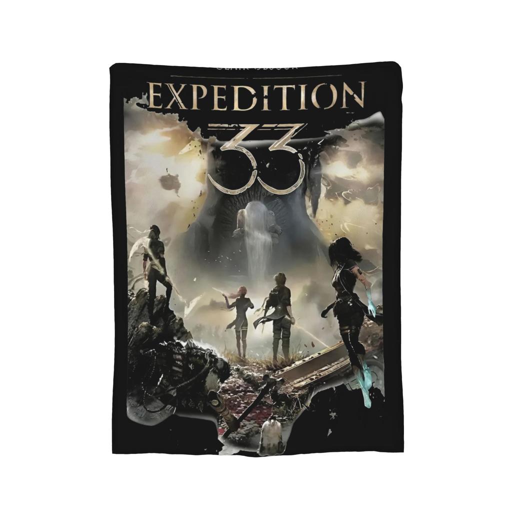 Clair Obscur Expedition 33 Gamer Vintage 90er Jahre Sachen Decken Super Weicher Samt Überwurf Gemütliches Teppichstück