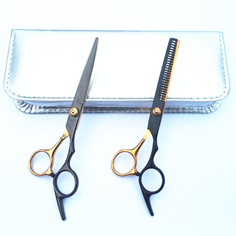 Black Gold Professional Hairdressing & Thinning Scissors Set