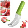 Watermelon Slicer Cutter - Stainless Steel Melon Cutter -Watermelon Cutter Slicer Tool -Watermelon Cutting Fork - Multifunctional Fruit Fork