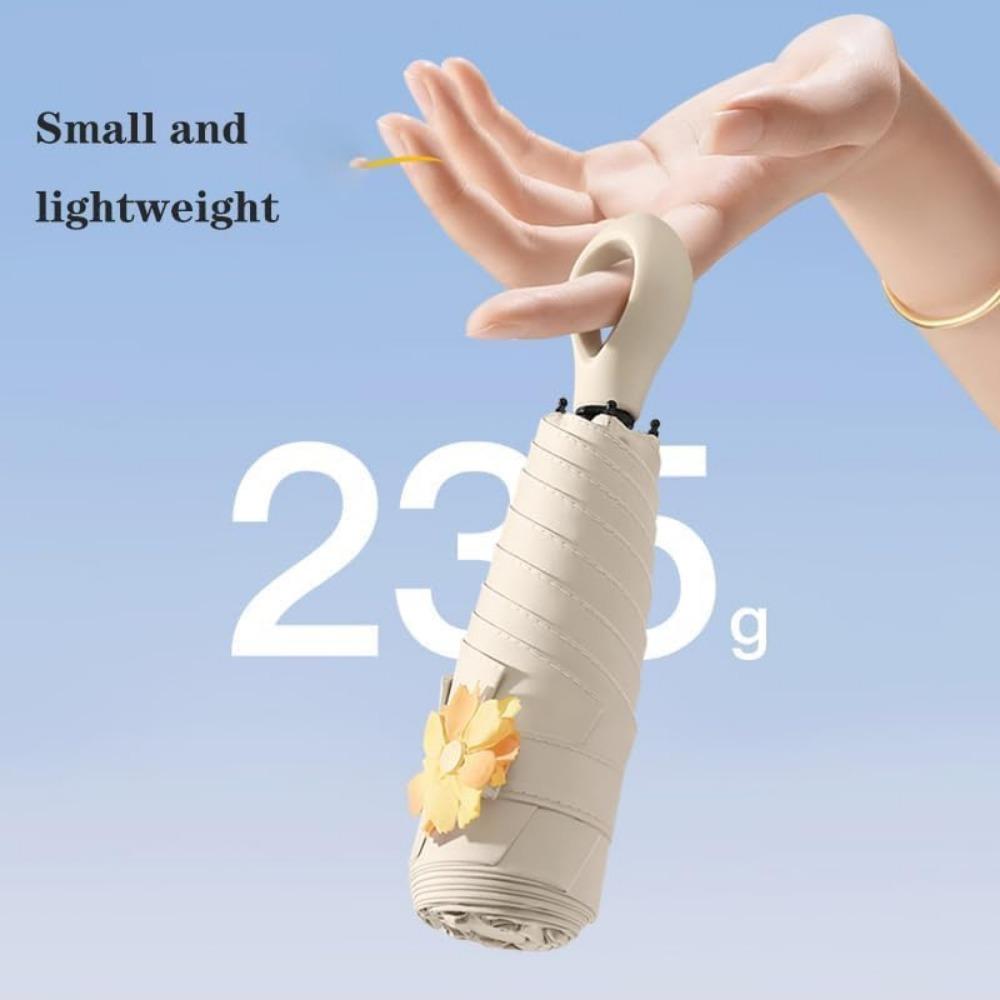 Mini Umbrella For Purse, Small Travel Umbrella Compact Waterproof Umbrella for Light Rain, Suitable for Women Purse and Pocket