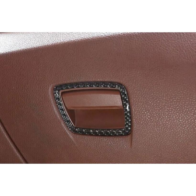 Real Carbon Fiber For BMW 5 Series 11-17 Box Handle Panel Trim Co-Pilot Storage