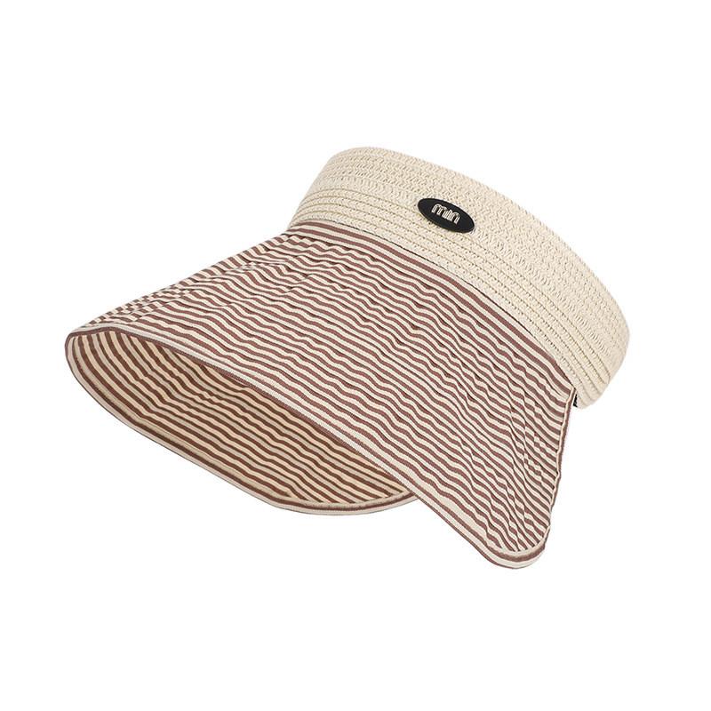 

Womens Summer Sun Hat With Adjustable Large Brim And Uv Protection For Outdoor Activities коричневий