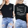 Jesus Paid It All Print Women TShirt Bible Verse Shirts Casual Short Sleeve Tops Trendy Christian Street Faith Female Clothes