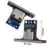 USB-C Female Port with Mounting Plate for Keyboard/Charging Port Modification - DIY Data Cable Welding Socket Connector