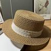 Hat Sun Hat Women's Summer Sun Protection Large Brim Face Covering Simple Flat Top Straw Hat Sun Hat UV Protection Sun Protection Hat
