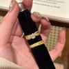 Classic Copper Alloy Zircon Ring Ladies Jewelry Wedding Promise Party Gift