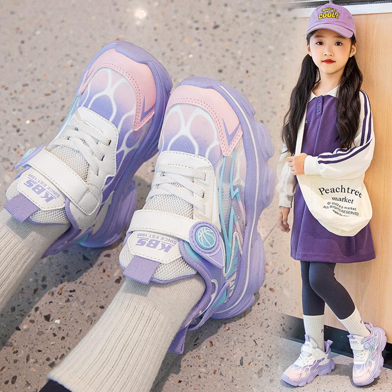 Boys Shoes Leather Waterproof Spring and Autumn Sports Shoes 2025 New Girls Dad Shoes Primary School Students Soft-soled Running Shoes
