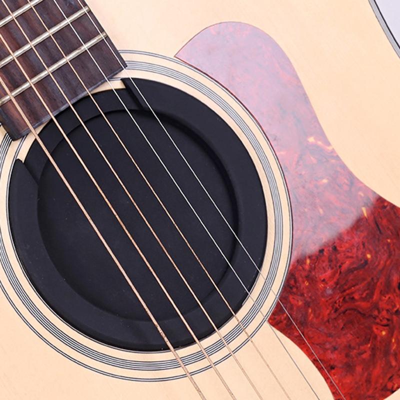 Soundhole Cover Cap Feedback Reducer Block Screeching Halt Plug Guitar Sound Hole Reducer for Folk Classical Guitars