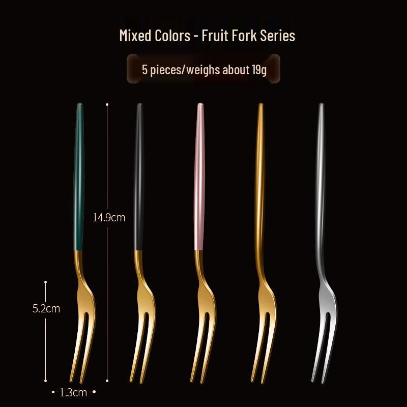 Zhaoran 304 Stainless Steel Fruit Fork Set