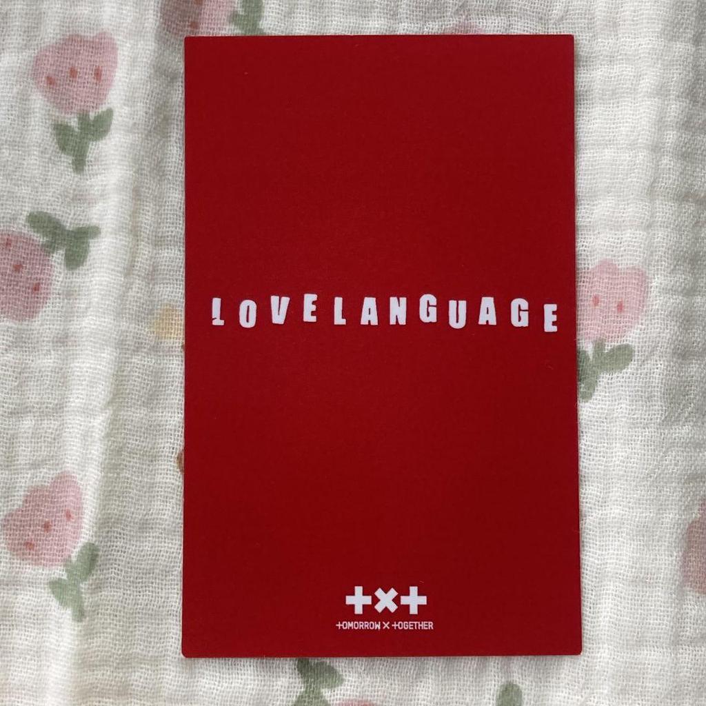 [USED] TXT Love Language Hueningkai Korea Sanok Trading Card