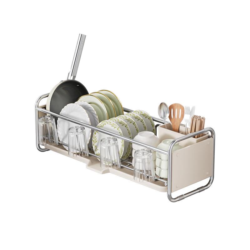 Modern Carbon Steel Kitchen Sink Dish Drying Rack