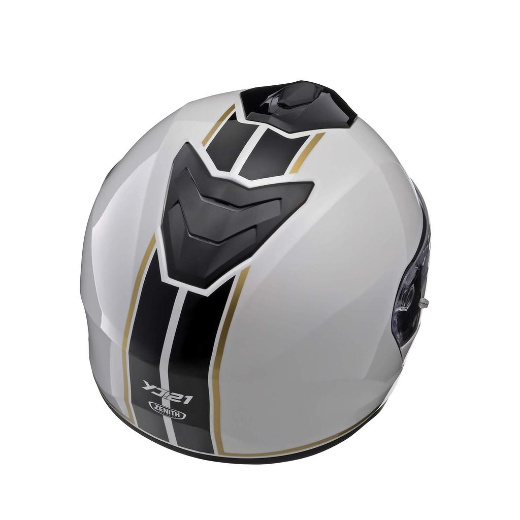 Motorcycle Helmet System ZENITH Sun Visor Model Graphic Pearl White S Size [Yamaha Motor] YJ-21 GF-02 (55-56cm) 90791-2369W