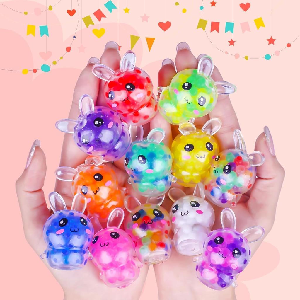 Easter Basket Stuffers 3Pcs: Maltose Bunny Squishy, Creative Spring Party Gift, Aesthetic Sensory Fidget, Office Tool