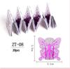 Nail Extension Paper Forms - Square Butterfly UV Gel & Acrylic, 20 To 100 Pcs