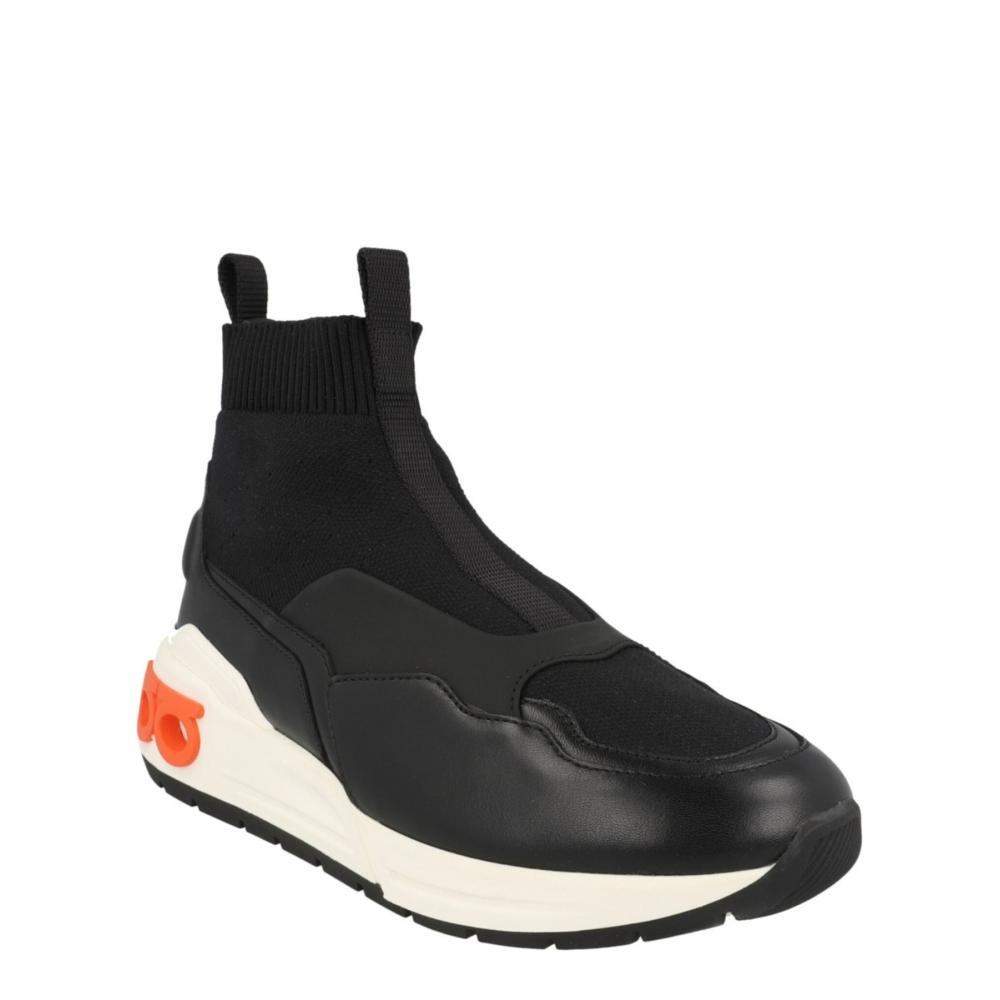 Salvatore Ferragamo Cosma Sock High Top Sneakers Black