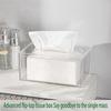 Practical-Acrylic Tissue Box Rectangular Transparent Tissue Box For Office, Home Bathroom Restaurant Lavatory Occasions