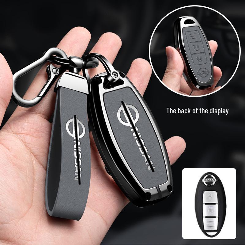 Metal Keychain Cover for Nissan Qashqai, X-Trail, Tiida, Kicks, Murano, Sylphy, Terra