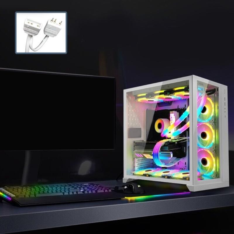 5V 3Pin ARGB Sync Soft Water Cooling Tube for Desktop Computer Chassis Y Decors Light Tubing Cover