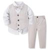 European & American Style Boys' Gentleman Vest & Bow Tie Party Set