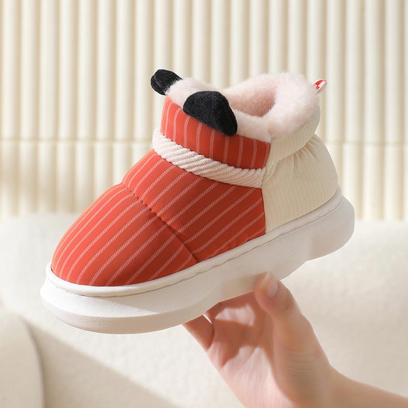 Kinder High-Top-Baumwollschuhe Winter Plüsch Verdickter Boden Cartoon Kinder Baumwollschuhe Grundschüler Warme Schuhe