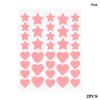 72/80 Pièces Coloré Mignon Étoile Forme de Cœur Autocollant Traitement Acné Invisible Couvre Acné Patch Bouton Soin de la Peau