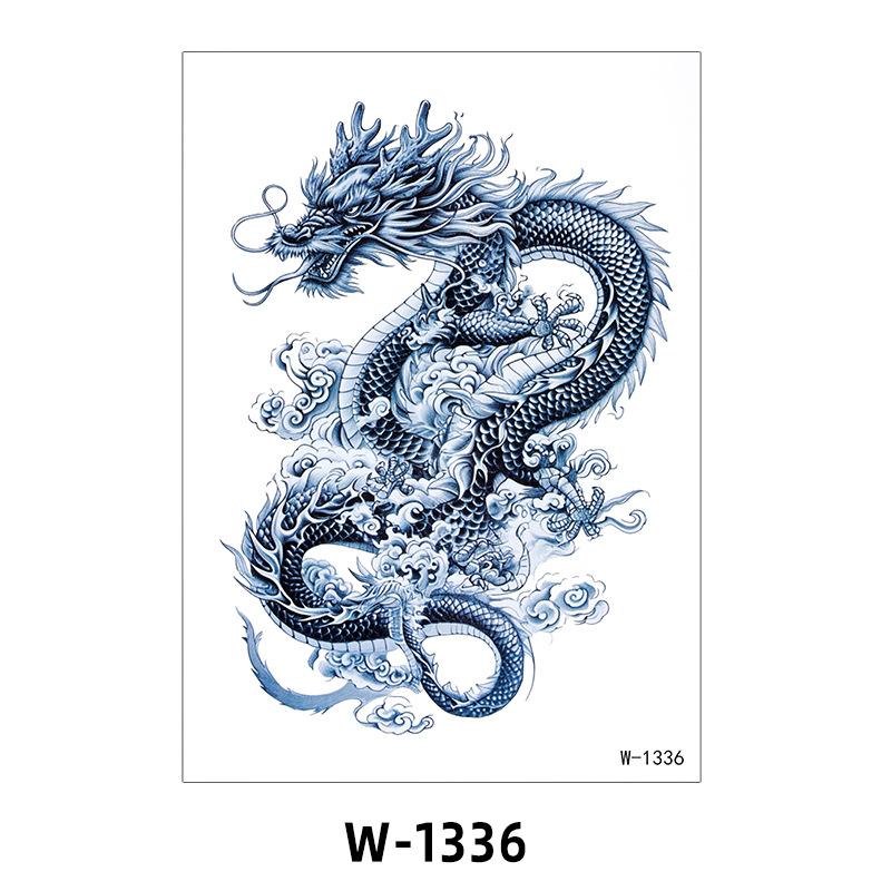Tattoo Sticker Half Arm Waterproof Long-Lasting Disposable Tattoo Male And Female Flower Arm Tattoo Sticker